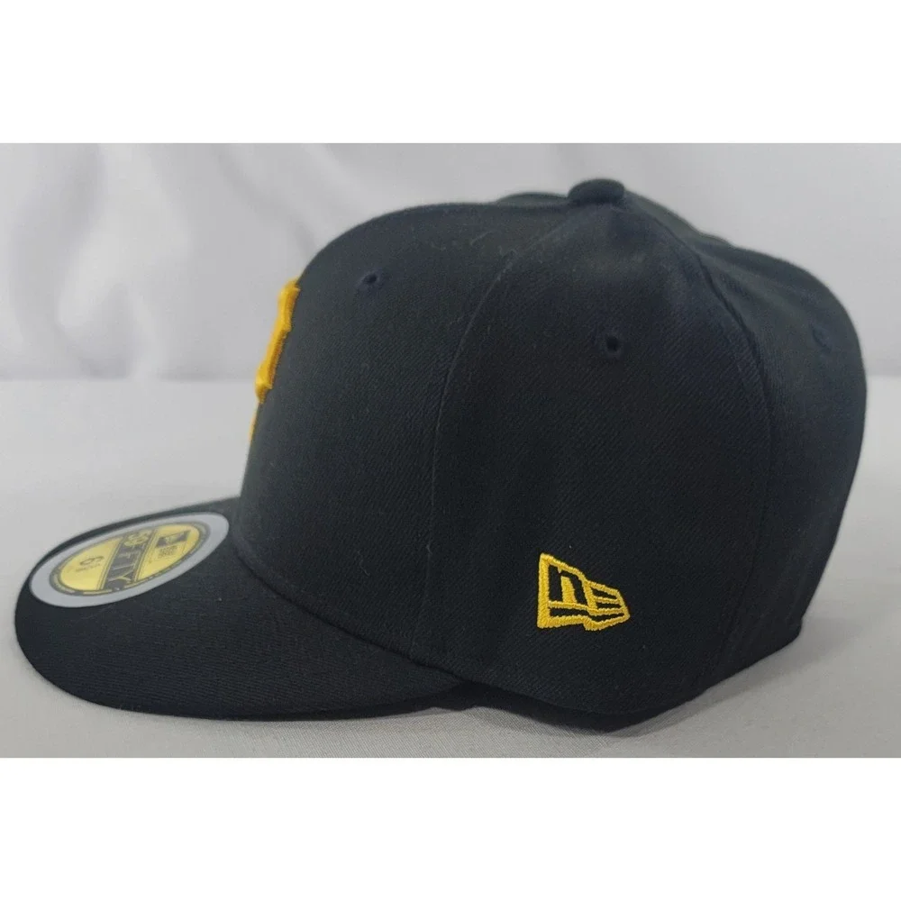 Pittsburgh Pirates New Era 59FIFTY Fitted Ballcap Size‎ 6 5/8 Black/Yellow Hat